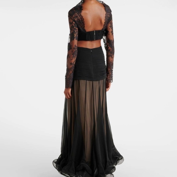 Zimmermann Chantilly Lace and Silk-Georgette Gown - Picture 3 of 5